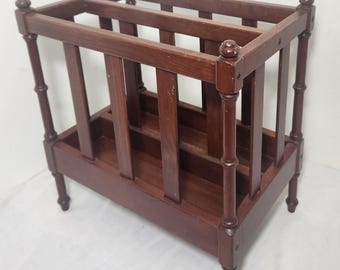 Holden Magazine Basket by Butler Specialties Mahogany Solids Wood (invets10)