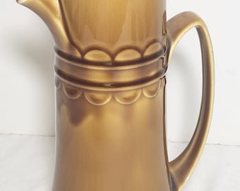 Coventry by Homer Laughlin Castilian Granada / Harverst Gold Dinnerware Mid Century  1970's Coffee Pot 10" (INVCrt C73 #10)