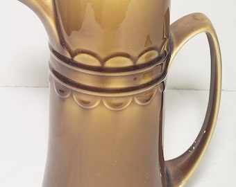 Coventry by Homer Laughlin Castilian Granada / Harverst Gold Dinnerware Mid Century  1970's Coffee Pot 10" (INVCrt C72 #11)