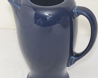 Homer Lughlin China Fiesta Cobalt Blue Coffee Pitcher Server.  Base Only.  7"  (invCR77#3)