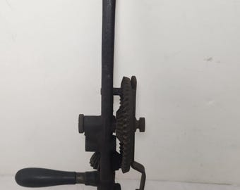 Antique Millers Falls Hand Drill Brace Crank Breast.  Large 20".  (invtlsbx24)