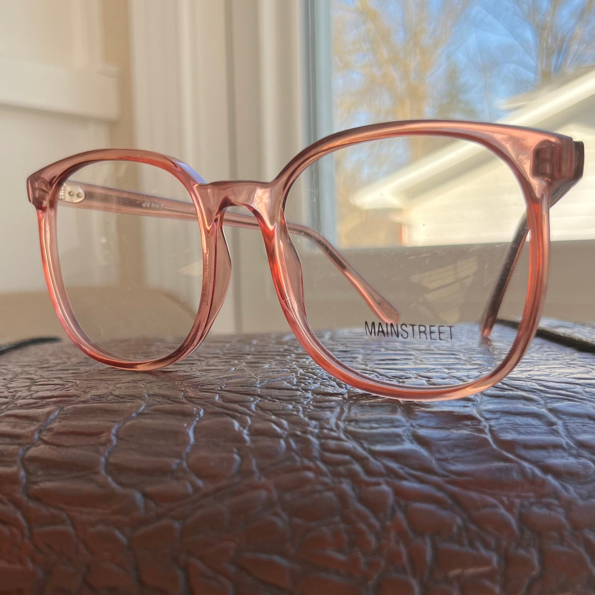 Pink Oversize Preppy Frames - New Old Stock - Demo Lenses  display picture 2