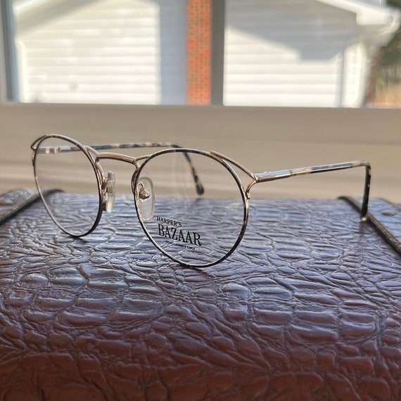 Round Tortoiseshell Wire Frames - Bazaar - Vintag… - image 6