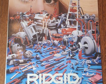 Vintage 1993 1994 Two-Year Ridgid Tool Company Pin-Up Calendar.  Girls in Bikinis Original Memorabilia Excellent Condition! (Inv ETS06 #15)