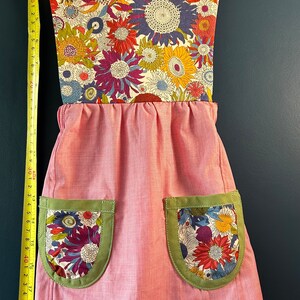 Robe combishort fille en coton mélangé à imprimé Liberty, de 18 mois à 2/3 ans image 3