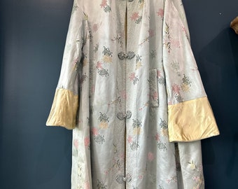 Vintage Chinese silk reversible housecoat size s/m