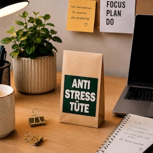 Anti Stress Geschenk | Wundertüte gegen Stress | Geschenk für Kollegin | Nervennahrung | Kleine Aufmerksamkeit