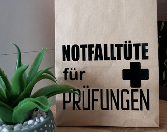 Notfalltüte bei Prüfungen