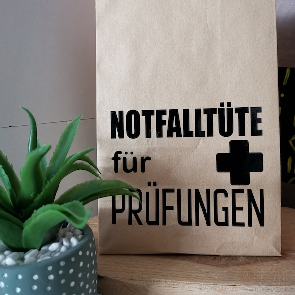 Notfalltüte bei Prüfungen