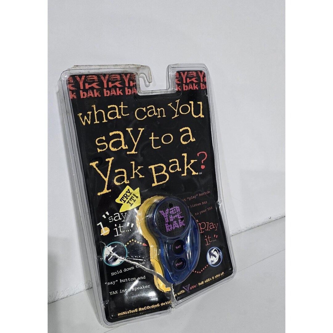 Vintage Kaybee Toys Yak Bak Classic Voice Playback Recorder NEW ...