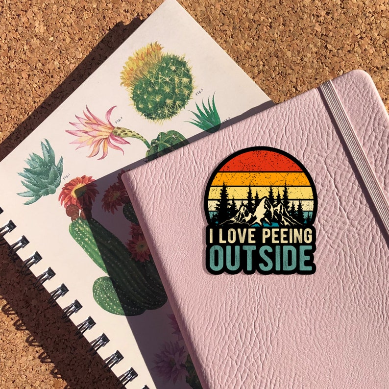 I Love Peeing Outside Sticker, Funny Sticker, Camping Sticker, Outdoor Sticker, Truck Sticker, Water Bottle Sticker,Laptop & Tumbler Sticker image 2