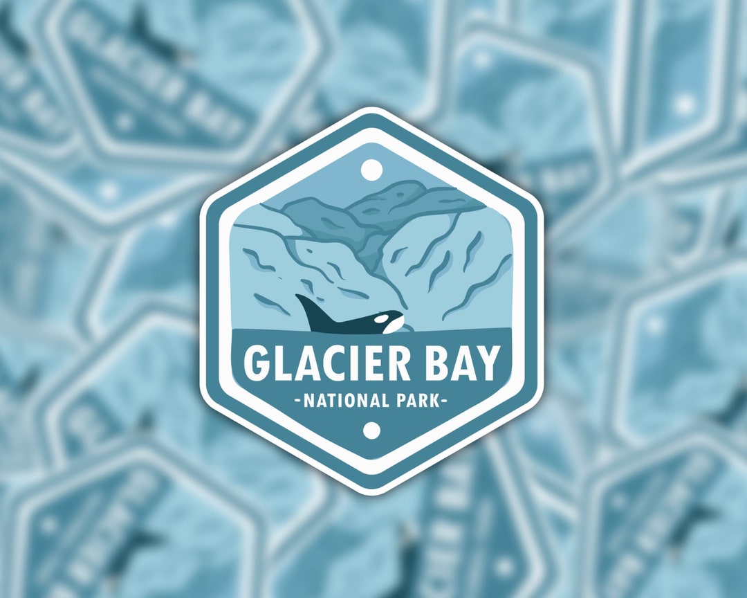 Glacier Bay National Park Sticker, Glacier Bay National Park Gift ...