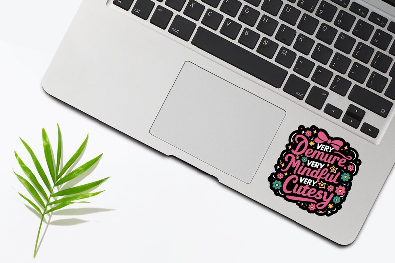 Very Demure Very Mindful Very Cutesy Sticker, Funny Sticker, Meme Sticker, Gen Z Sticker, Trendy Tiktok Quote Saying image 3