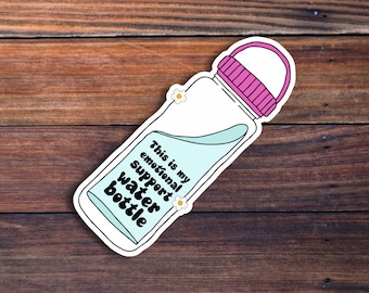 Emotional Support Water Bottle Sticker, Waterbottle Decal, Mental Health Matters, Awareness, Quotes, Waterproof stickers, Vinyl Decal