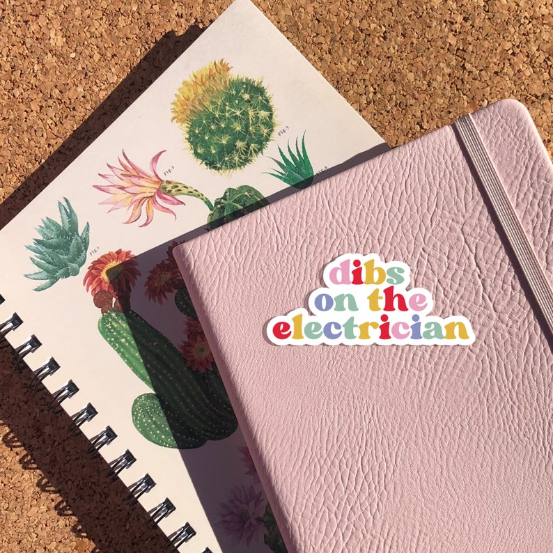 Electrician Sticker, Dibs on the Electrician Gifts, Electrician Wife Sticker, Gift for Electrician Girlfriend, Electrical Engineer Decal image 2
