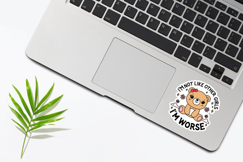 I'm Not Like Other Girls, I'm Worse Sticker, Funny Sarcastic Waterproof Sticker, Gen Z Meme Humor Sticker, Quote Sticker immagine 3