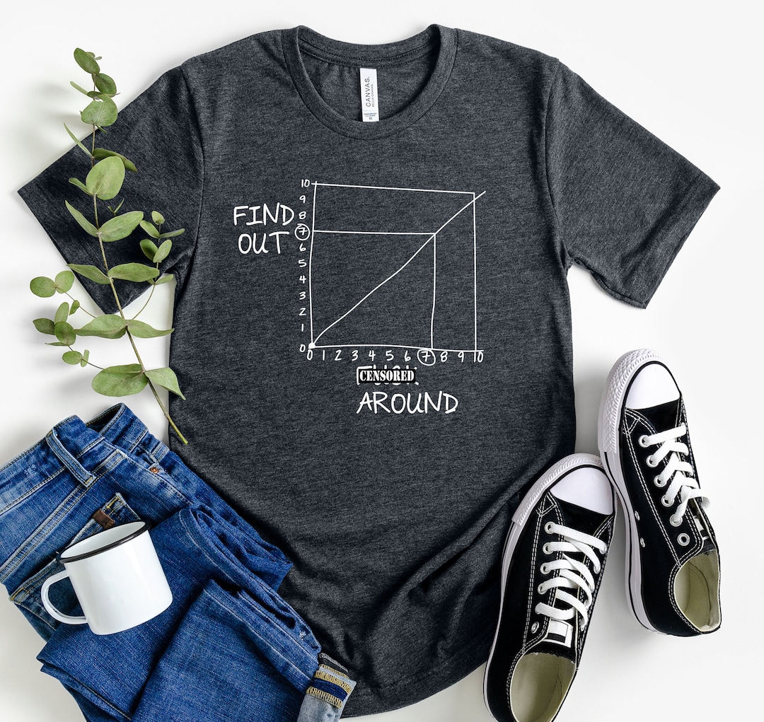F*ck Around and Find Out Graph Shirt, Funny Shirt, Meme Shirt, Math ...