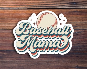Baseball Mama Sticker, T-Mom Sticker, Baseball Sticker For Women, Sports Mom Sticker, Mothers Day Gift, Baseball Mom Sticker,Tball Mom Decal