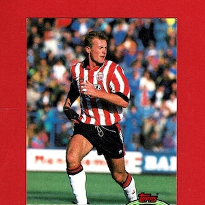 ALAN SHEARER - Cartão de futebol TOPPS original de 1992 - Cartão colecionável do clube do estádio - Newcastle United Southampton Blackburn Soccer Fan (SH16)