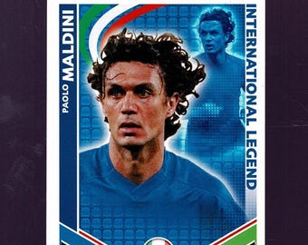 PAOLO MALDINI - Original Italian Footballer Trading Card - ITALY - Topps Match Attax - F.I.F.A. World Cup Soccer Football Fan Gift (OS01)