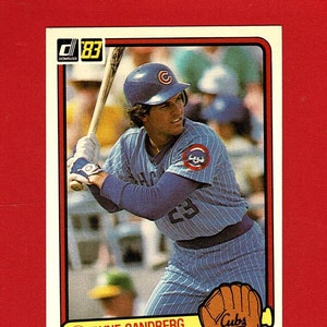 RYNE SANDBERG - BASEBALL Carta collezionabile - Chicago Cubs - Donruss 1983 M.L.B. Major League Baseball - Carta sportiva U.S.A. (RJ10)