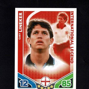 GARY LINEKER - Cartão colecionável original da lenda do futebol inglês - Inglaterra e Spurs - Topps - Copa do Mundo - Presente para fãs de futebol (OS01)