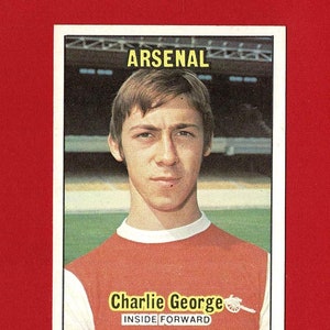 CHARLIE GEORGE - Carta da masticare originale del calciatore del 1970 - ARSENAL Football Club - Carta da masticare A. & B.C. - Regalo per tifosi di calcio (OS01)