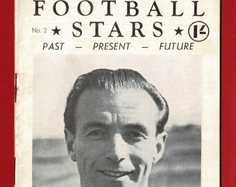 1950's FOOTBALL STARS PUBLICATION - Vintage Footballer Photograph Booklet - Stanley Matthews - Tom Finney - Soccer Fan Gift (SL08)