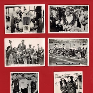 モータースポーツ スピードウェイ サイクリング ヴィンテージ カード - オリジナル 1930 年代のタバコ写真カード - 英国アーダス タバコ カード (VC09)