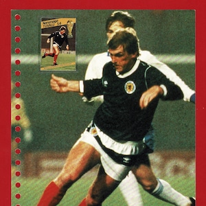 KENNY DALGLISH - Schotland voetballer - Superstars Masterfile Schotse voetbalkaart en stempel - cadeau voetbalfan (RI05)