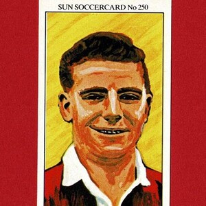 DUNCAN EDWARDS - Sun Newspaper SOCCERCARDS - Cartão de futebol original de 1978 - Inglaterra e Manchester United F.C. - Presente para torcedor de futebol (RI05)