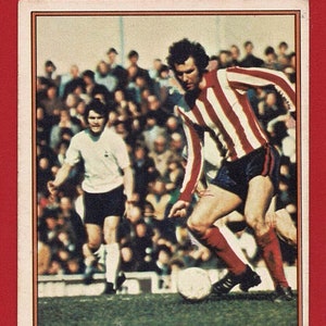 PETER OSGOOD - Tarjeta de goma de mascar de futbolista ORIGINAL de 1977 - Chelsea & Southampton Football Club - Tarjeta de goma de mascar de fútbol de Topps - Regalo para fanáticos del fútbol (RI05)
