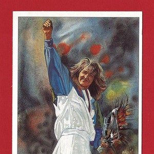 STEFFI GRAF - TENNIS Trade Card - Olympische kampioenen - 1996 Athlete Card - Duitse gouden medaillekampioen tennis - Imperial Publishing (TY12)