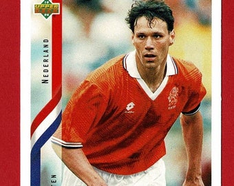 激レア plascot ユーロ1996 ベルカンプ オランダ代表 カード 印象的な透かしが美しい一枚！1996年欧州選手権オランダ代表