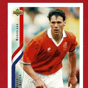 MARCO VAN BASTEN (Holanda / Países Bajos) - Original 1994 Footballer Trading Card -U.S.A.'94 Football World Cup - Tarjeta de fútbol (OS01)
