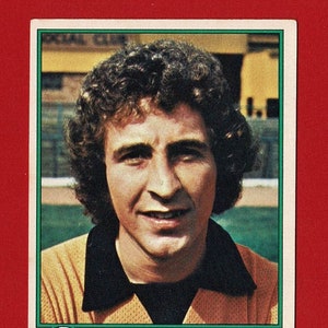 ALAN SUNDERLAND - Carta Gum del calciatore ORIGINALE del 1977 - Arsenal and Wolves Football Club - Carta da calcio Topps Gum - Regalo di calcio (RI05)