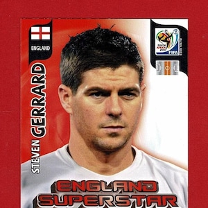 STEVEN GERRARD - ORIGINALE Carta da collezione di calciatori - Superstar inglese e leggenda del Liverpool Football Club - Regalo per tifosi di calcio (OS01)