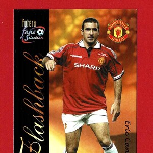ERIC CANTONA - Cartão de Futebol ORIGINAL de 2000 - Manchester United Football Club e França - Cartão Futera - Presente para Fãs de Futebol (OS01)