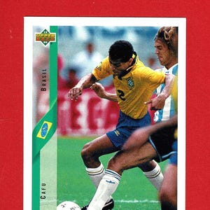 CAFU (BRASIL) - Tarjeta coleccionable original de futbolista de 1994 - Copa Mundial de Fútbol de EE. UU. 1994 - Tarjeta de fútbol (OS01)