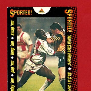 MARTIN OFFIAH - Cartão colecionável pop-up da RUGBY League - Vencedores de classe mundial da revista Sported - 1996 - Unpulled - 'Chariots' (OS01)