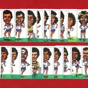 Juego de cartas de la selección de fútbol de Inglaterra de 1982: plantilla de la Copa del Mundo de España '82: Hoddle, Keegan, Clemence, Wilkins, Robson. Regalo para fanáticos del fútbol (XB03)