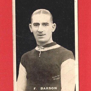 1921 FOOTBALL CARD - Manschetten, Fußballer von D.C. Thomson, Fußballstars und Fußballstars - Vintage Fussball (UJ06)