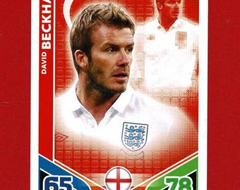 SIR DAVID BECKHAM - Original Footballer Trading Card - Miami, Manchester United & England - Topps World Cup Soccer Football Fan Gift (OS01)