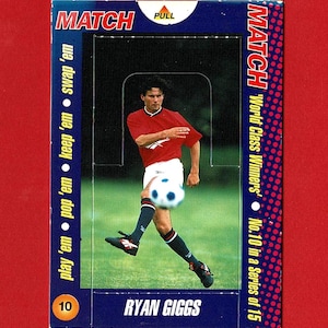 RYAN GIGGS - Pop-upruilkaart VOETBAL - Sported Magazine World Class Winners Series - 1996 - Unpulled - Manchester United F.C. (OS01)