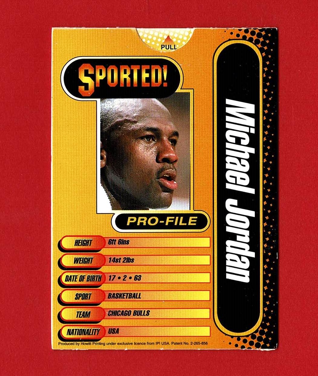 MICHAEL JORDAN - BASKETBALL Pop-up Trading Card - Sported Magazine 