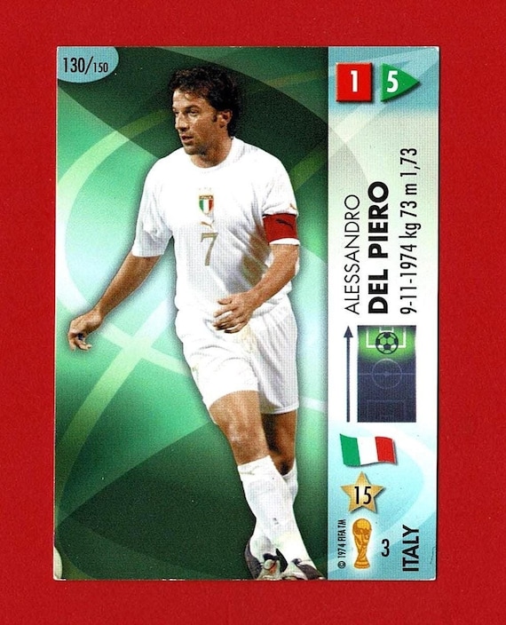 ALESSANDRO DEL PIERO (italy) - Original Footballer Trading Card
