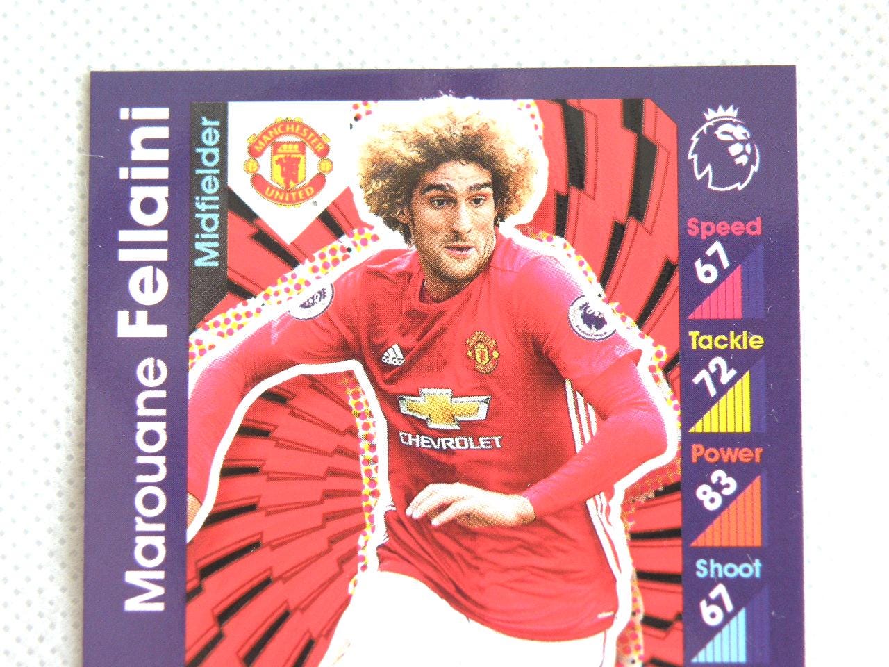 MAROUANE FELLAINI Sammelkarte Fußballer ManManUnited Belgien