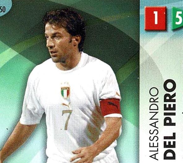 ALESSANDRO DEL PIERO (JUVENTUS, ITALIA) RARE TRADING ROOKIE