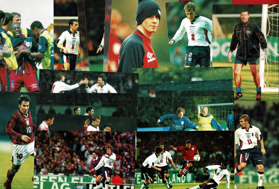 ENGLAND FOOTBALL TEAM Photograph Cards World Cup 1998 Squad Etsy ENGLAND FOOTBALL TEAM Photograph Cards World Cup 1998 Squad Etsy