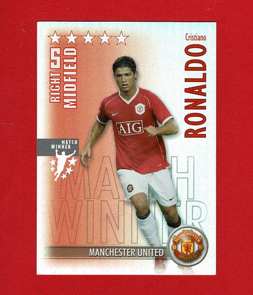 CRISTIANO RONALDO - ORIGINAL Footballer Trading Card - Manchester